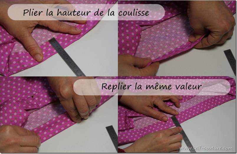 apprendre coudre une coulisse