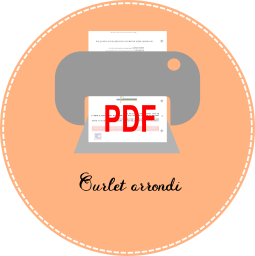 3.3 icon pdf Ourlet arrondi